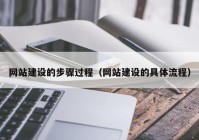 网站建设的步骤过程（网站建设的具体流程）