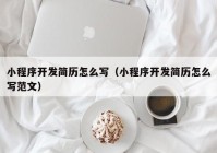 小程序开发简历怎么写（小程序开发简历怎么写范文）