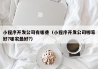 小程序开发公司有哪些（小程序开发公司哪家好?哪家最好?）